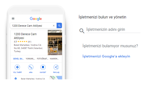 google işletme adı